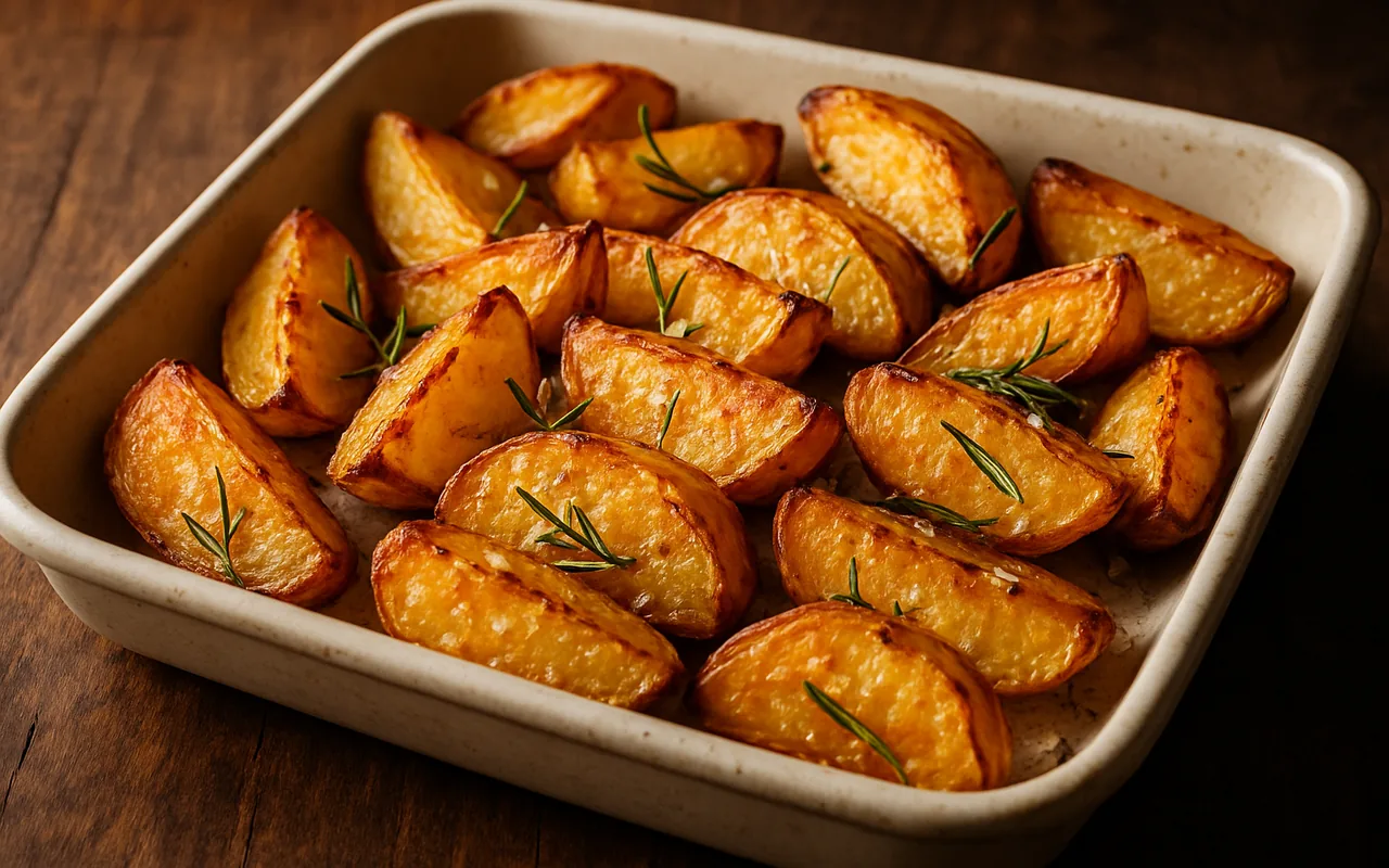 Batata rústica assada
