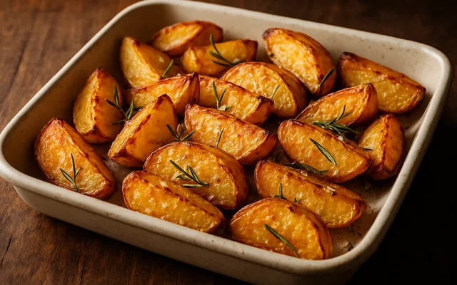 Batata rústica assada