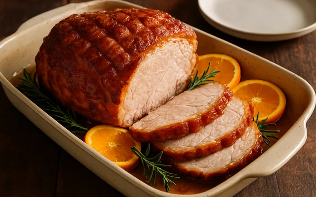 Pernil de Natal assado